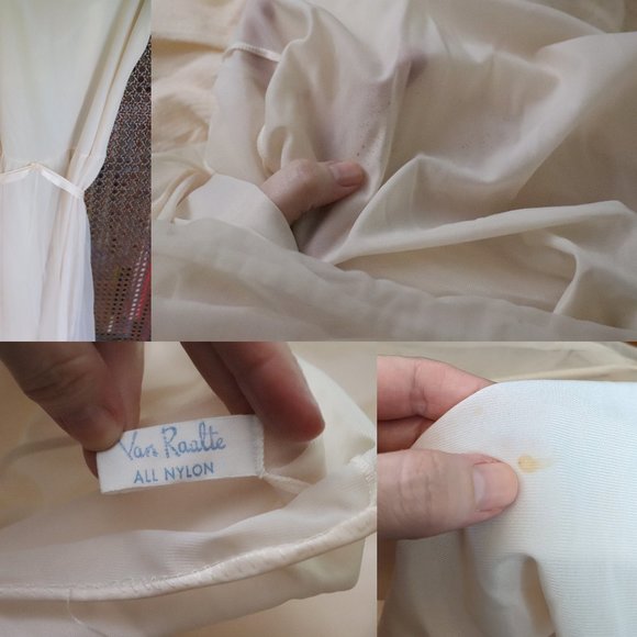 Vintage Cream and Green Chemise - Picture 10 of 15